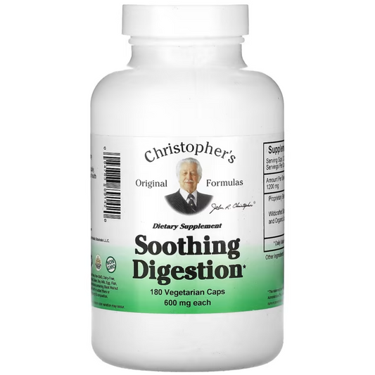 Soothing Digestion Capsule (180 Capsules) - Christopher's Original Formulas