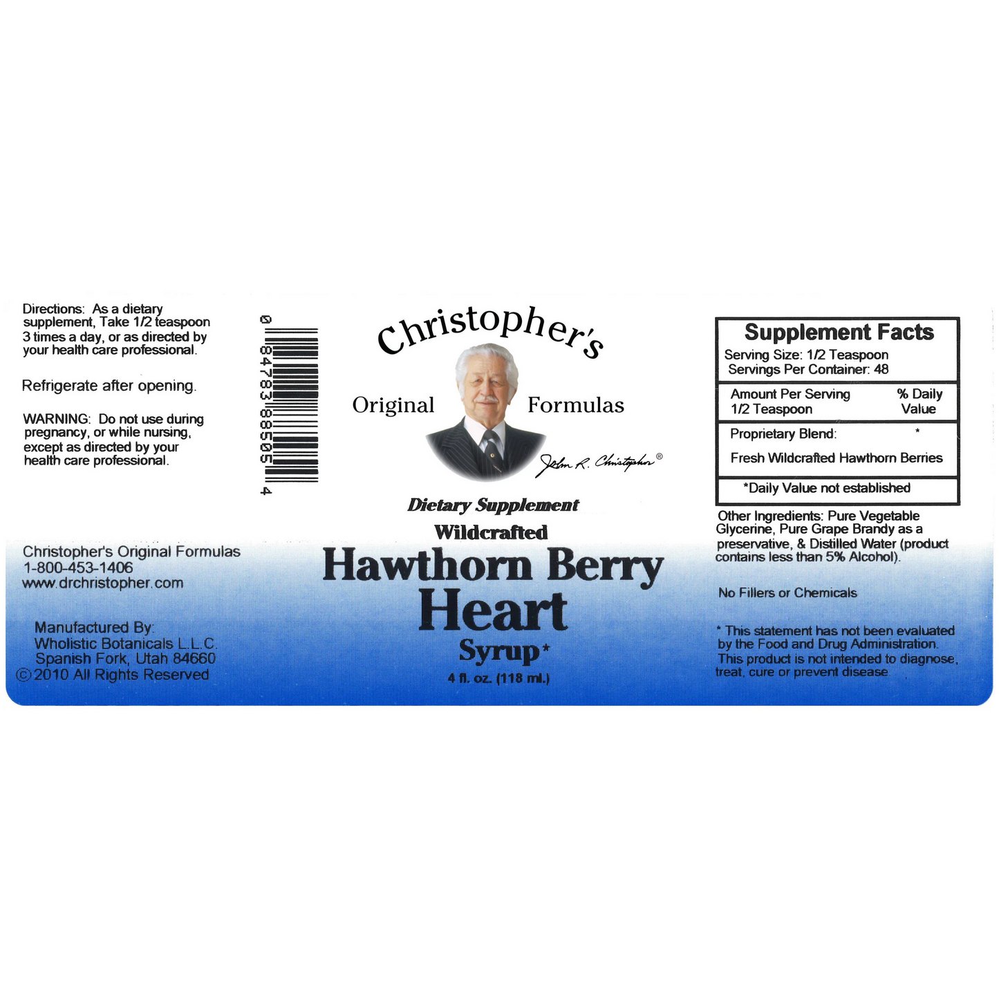 Hawthorn Berry Heart Syrup - Dr. Christopher Original Formulas